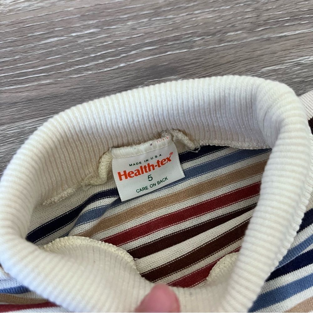 Vintage 1970’s boys corduroy jumpsuit & stripe sweater bundle - Picture 5 of 7